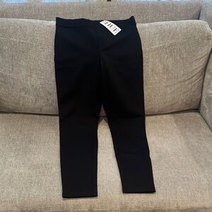 HUE Ponte Black Leggings